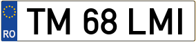 Trailer License Plate